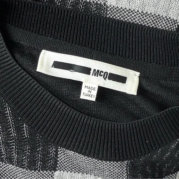 ALEXANDER MCQUEEN Gingham Heritage‎ Plaid Knit Long Sleeve Relaxed Fit Dress XS